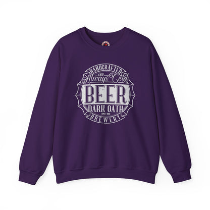 Handcrafted and Always Cold Beer Crewneck Sweatshirt The Devil's Pickle