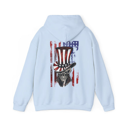 Patriotic Skull Hooded Sweatshirt The Devil's Pickle