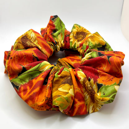 Sparkle Leaf Sunflower Scrunchie Enchanted Scrunch