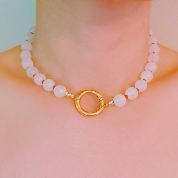 Moon Mink Stone Bead Necklace Shop Style & More | Fresh Looks, Everyday Deals & Free Shipping
