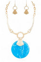 Oversize Faux Stone Resin Pendant Necklace Set Shop Style & More | Fresh Looks, Everyday Deals & Free Shipping