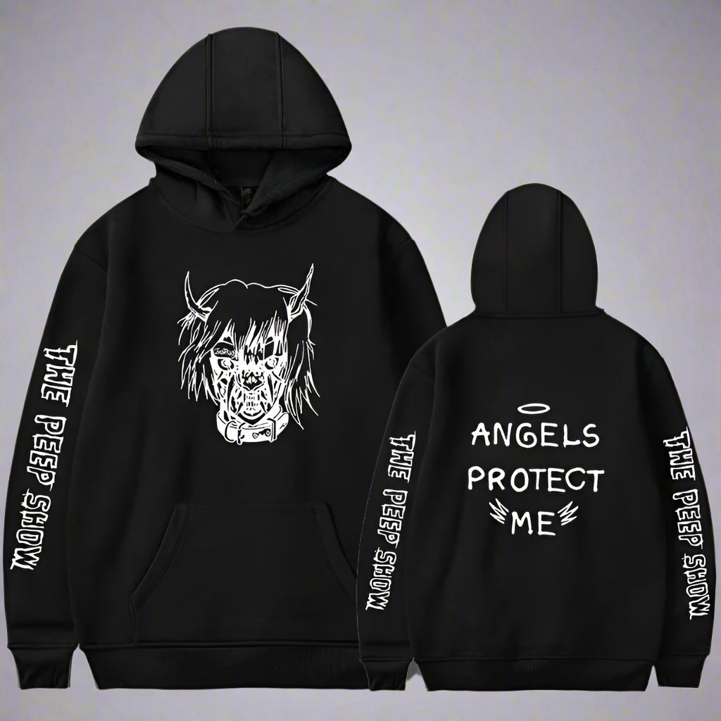 Angel and Devil Hoodie – Unisex Couple Graphic Pullover Sweatshirt FitiqueFit