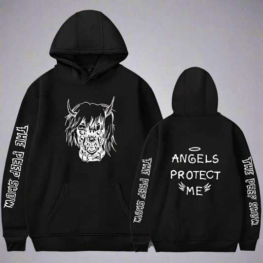 Angel and Devil Hoodie – Unisex Couple Graphic Pullover Sweatshirt FitiqueFit