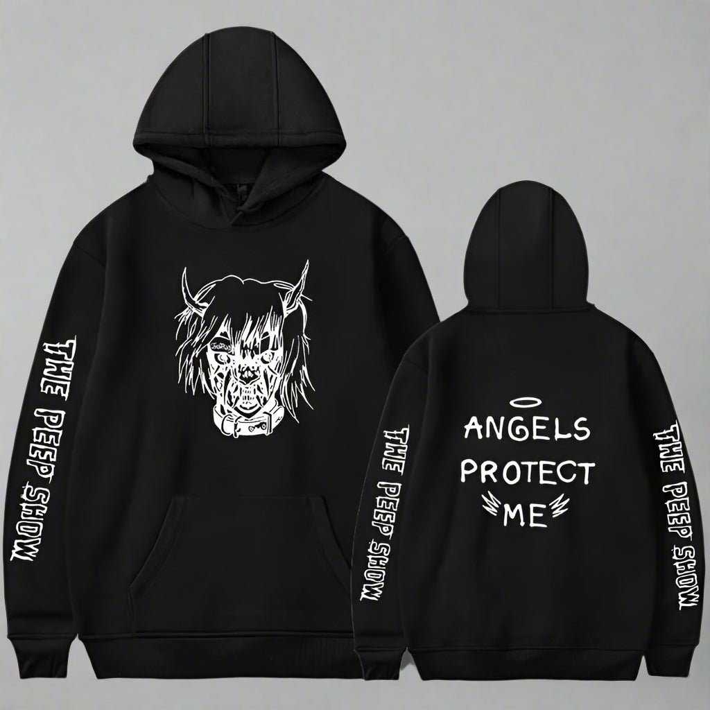 Angel and Devil Hoodie – Unisex Couple Graphic Pullover Sweatshirt FitiqueFit