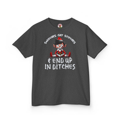 Snitches Get Stitches Kids T-Shirt