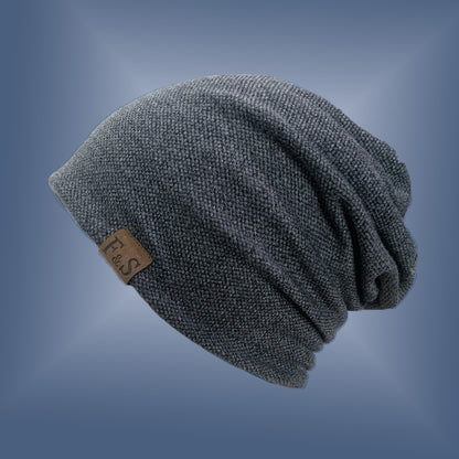 Unisex Beanie | Black, Lightweight, Fabric, Toggle Closure, Urban Style, Ideal for Spring/Fall/Winter NovaCart