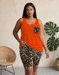 Leopard-print Halterneck Vest Top And Shorts Set New Era Fashion LLc