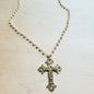 Pearl Long Beaded Necklace w/ Antique Gold Cross Shop Style & More | Fresh Looks, Everyday Deals & Free Shipping