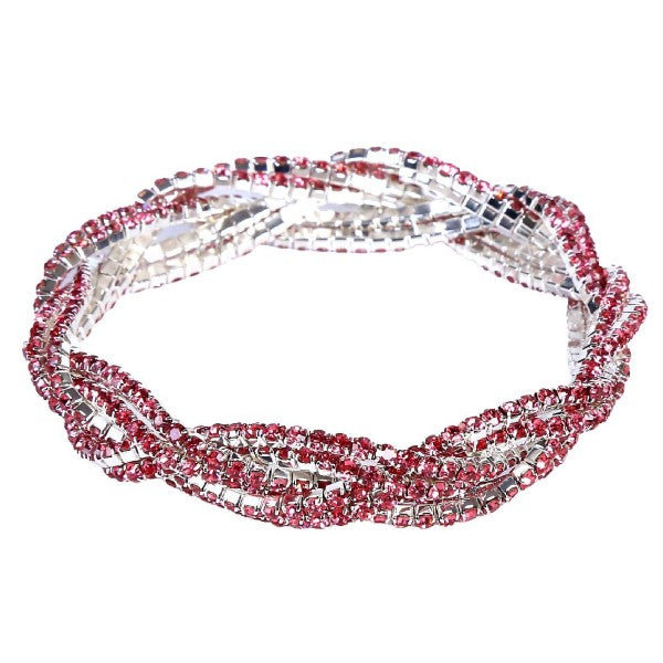 3 Double Lines Twist Rhinestone Stretch Bracelet Shop Style & More | Fresh Looks, Everyday Deals & Free Shipping