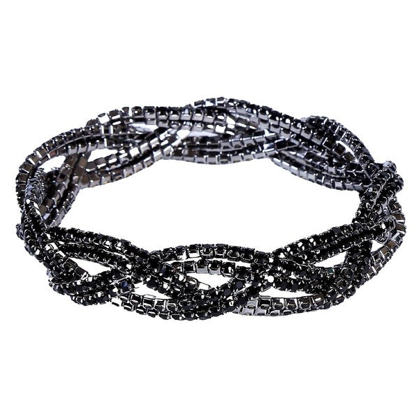 3 Double Lines Twist Rhinestone Stretch Bracelet Shop Style & More | Fresh Looks, Everyday Deals & Free Shipping