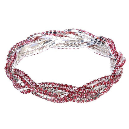 3 Double Lines Twist Rhinestone Stretch Bracelet Shop Style & More | Fresh Looks, Everyday Deals & Free Shipping
