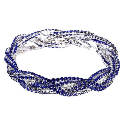 3 Double Lines Twist Rhinestone Stretch Bracelet Shop Style & More | Fresh Looks, Everyday Deals & Free Shipping