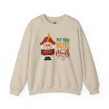 Put Your Nuts In My Mouth Crewneck Sweatshirt The Devil's Pickle