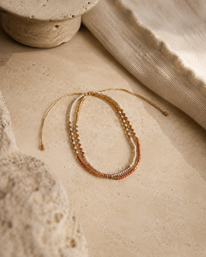 Golden Beaded Bracelet Village Thrive