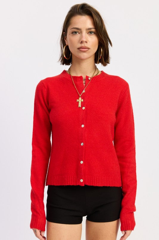 FITTED BUTTON UP CARDIGAN Shop Style & More | Fresh Looks, Everyday Deals & Free Shipping