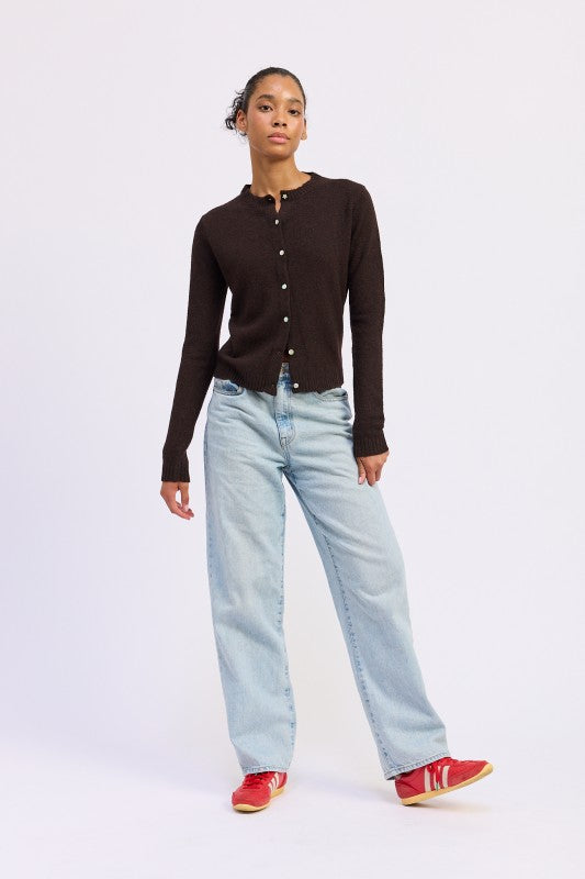 FITTED BUTTON UP CARDIGAN Shop Style & More | Fresh Looks, Everyday Deals & Free Shipping