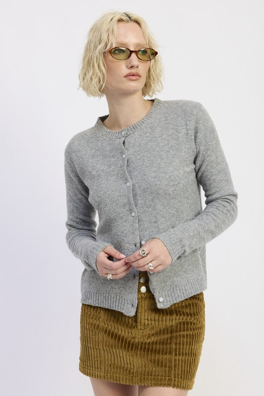 FITTED BUTTON UP CARDIGAN Shop Style & More | Fresh Looks, Everyday Deals & Free Shipping