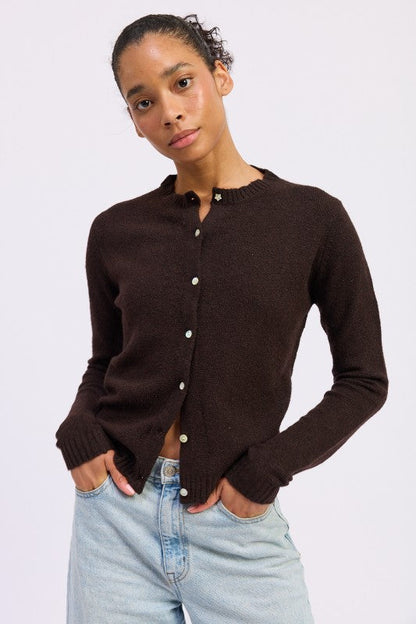 FITTED BUTTON UP CARDIGAN Shop Style & More | Fresh Looks, Everyday Deals & Free Shipping