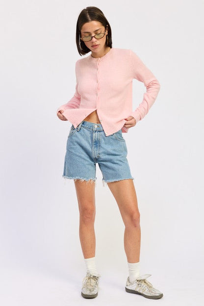 FITTED BUTTON UP CARDIGAN Shop Style & More | Fresh Looks, Everyday Deals & Free Shipping