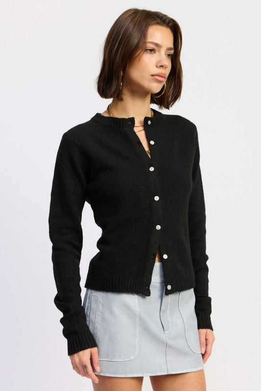 FITTED BUTTON UP CARDIGAN Shop Style & More | Fresh Looks, Everyday Deals & Free Shipping