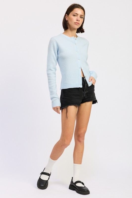 FITTED BUTTON UP CARDIGAN Shop Style & More | Fresh Looks, Everyday Deals & Free Shipping