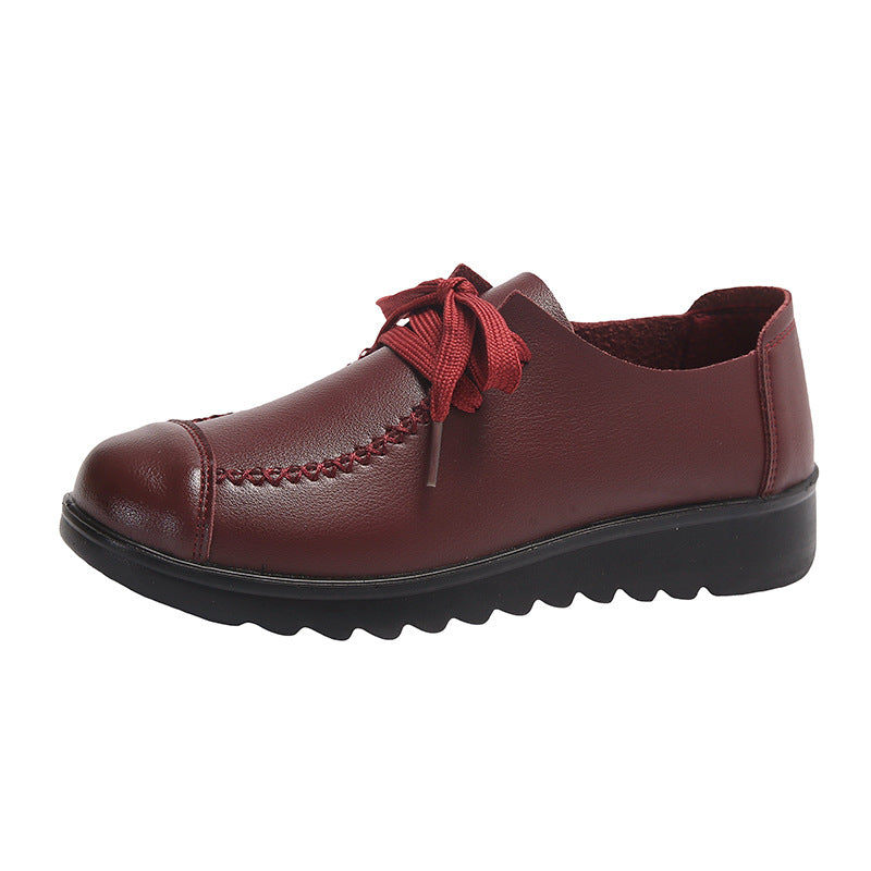 Women’s Black Flat Work Shoes – Soft Sole Anti-Slip Flats FitiqueFit