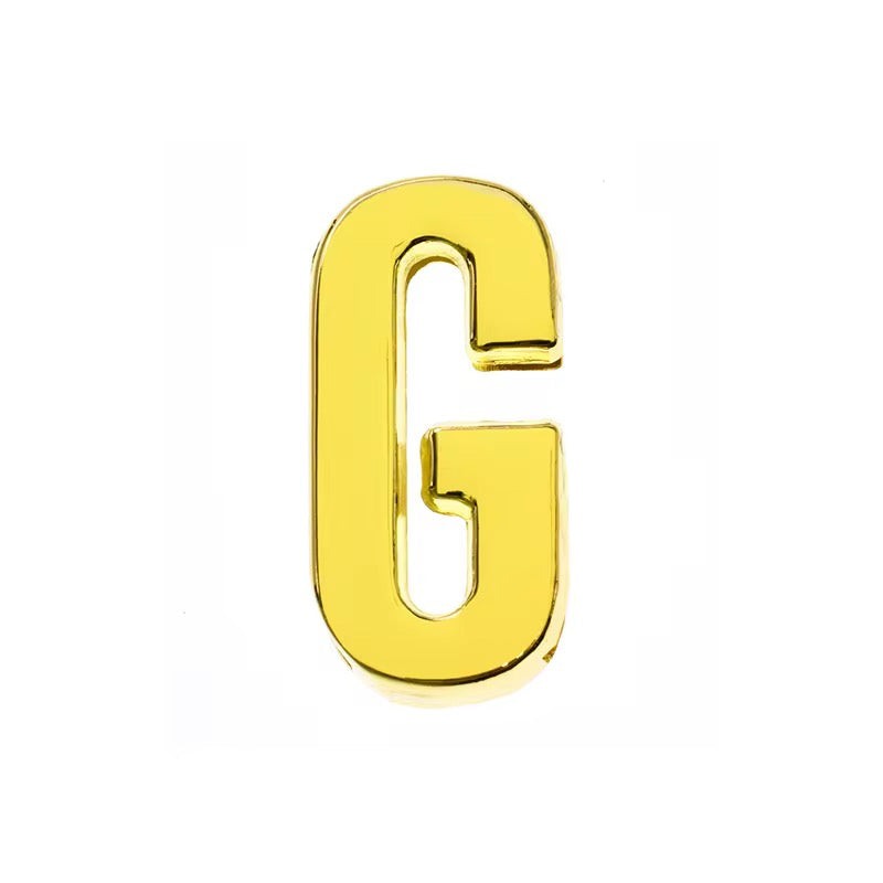 Scarf Slide Letters – 30mm – 14K Gold Non Tarnish Deep South Originals
