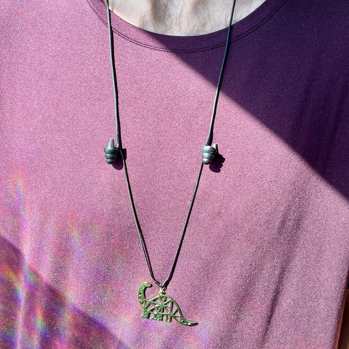 Geo Dino Earplug Necklace Wook Plugs