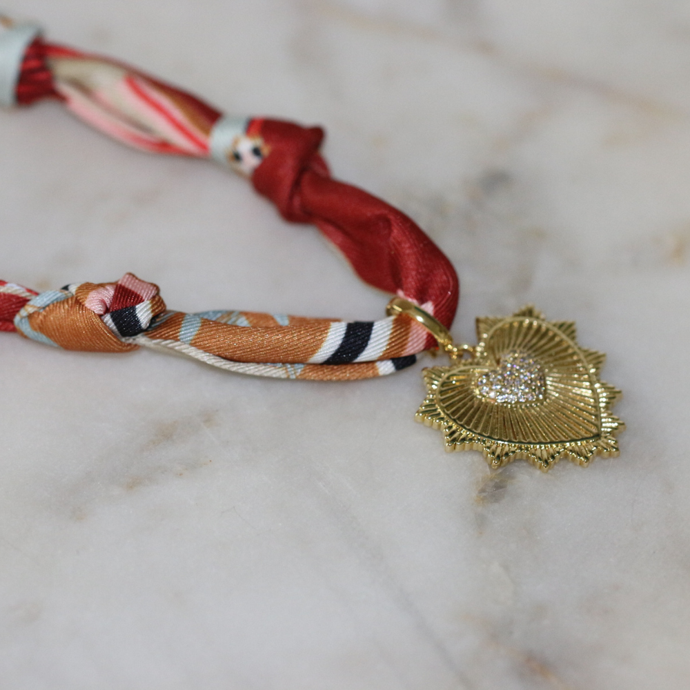 Sunheart Scarf Necklace Deep South Originals