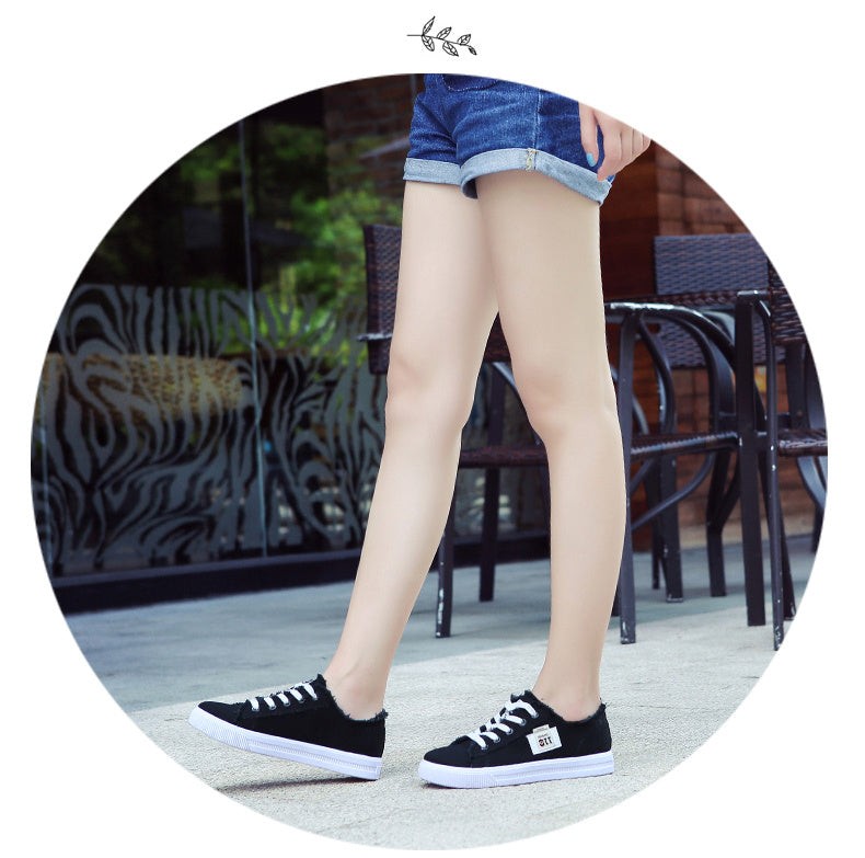 Women'S Casual Round Toe Solid Color Canvas Shoes, Small White, Flat Bottom, PVC Sole, Fabric Upper And Insole, Hand Wash, No Dry Clean, Spring, Autumn, All Season 2022 NovaCart