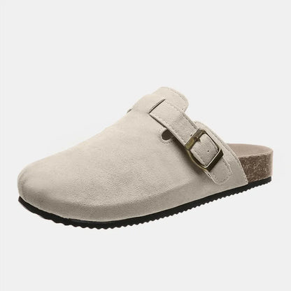 Suede Closed Toe Buckle Slide New Era Fashion LLc