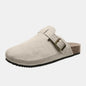 Suede Closed Toe Buckle Slide New Era Fashion LLc