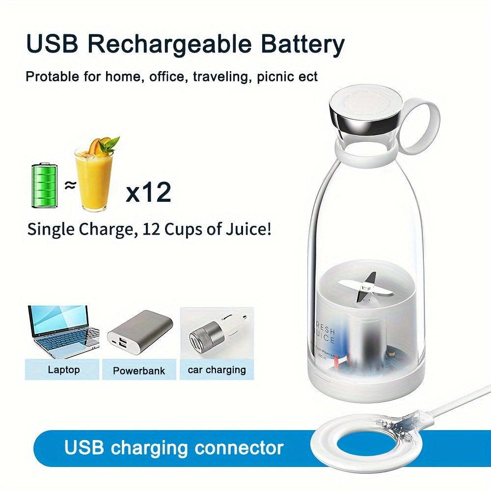 [Portable Fruit Blender] Wireless Mini Fruit Blender Juicer - 350ML Portable Electric, Perfect for On-the-Go! NovaCart