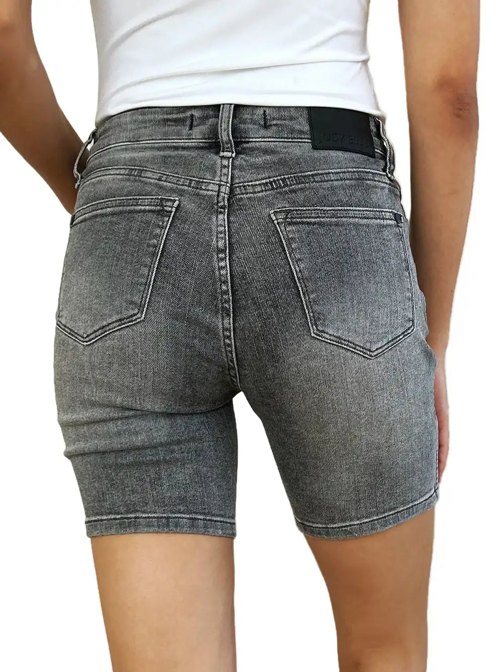 Judy Blue Full Size High Waist Washed Denim Shorts West2East Surf