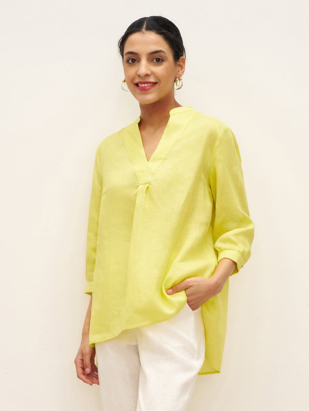 100% Linen Dress Shirt JOANNA LINTICO