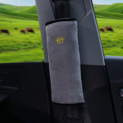 1pc Car Automotive Seat Belt Cover Shoulder Cover Seat Belt Holder Cute Lengthened And Thickened Plush Safety Belt Shoulder Cover, Car Safety Shoulder Guard, Seat Belt Adjustment Retainer, Anti-Strangle Neck Seat Belt NovaCart