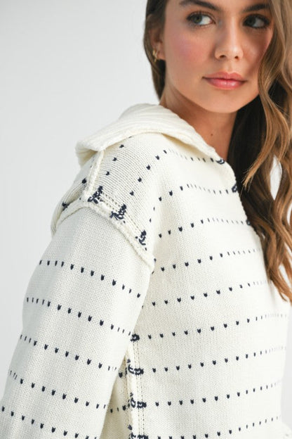 Dot Knit Pullover Sweater Shop Style & More | Fresh Looks, Everyday Deals & Free Shipping