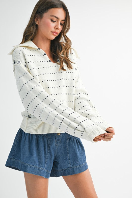 Dot Knit Pullover Sweater Shop Style & More | Fresh Looks, Everyday Deals & Free Shipping