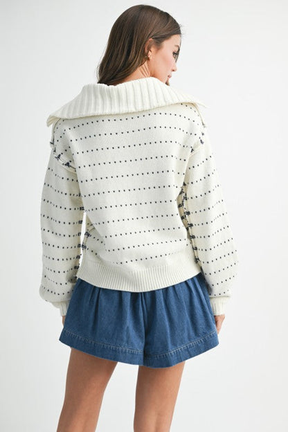 Dot Knit Pullover Sweater Shop Style & More | Fresh Looks, Everyday Deals & Free Shipping
