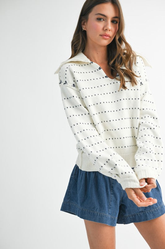 Dot Knit Pullover Sweater Shop Style & More | Fresh Looks, Everyday Deals & Free Shipping