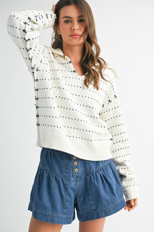 Dot Knit Pullover Sweater Shop Style & More | Fresh Looks, Everyday Deals & Free Shipping