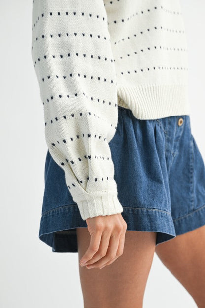 Dot Knit Pullover Sweater Shop Style & More | Fresh Looks, Everyday Deals & Free Shipping