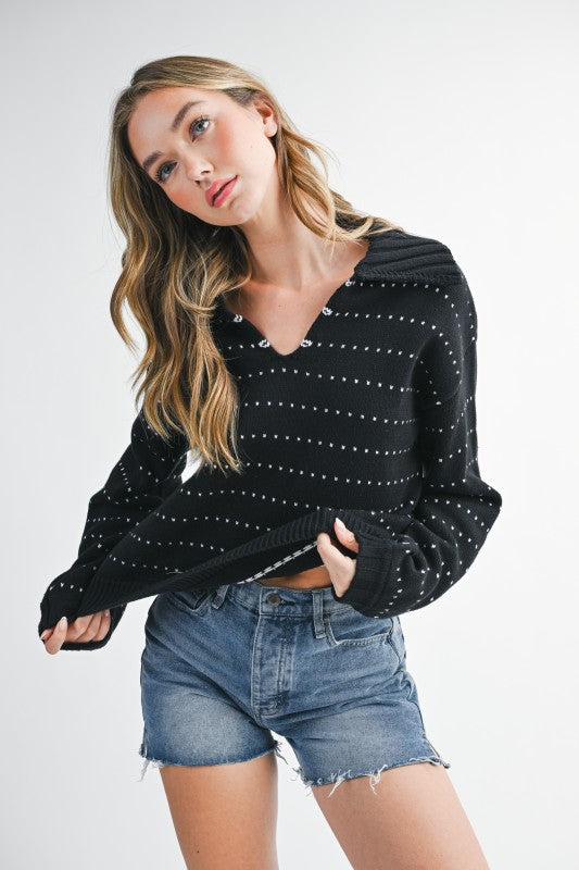 Dot Knit Pullover Sweater Shop Style & More | Fresh Looks, Everyday Deals & Free Shipping