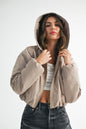 Cropped Hooded Zip-Up Puffer Jacket See size chart under “more details” The Fashion Celestial
