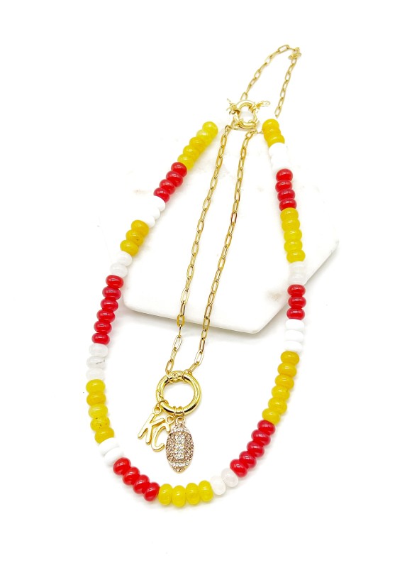 Chiefs Charm Rhinestone Kansas City Necklace KC Shop Style & More | Fresh Looks, Everyday Deals & Free Shipping