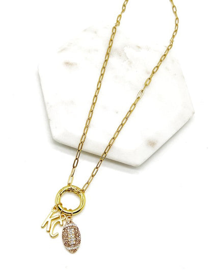 Chiefs Charm Rhinestone Kansas City Necklace KC Shop Style & More | Fresh Looks, Everyday Deals & Free Shipping