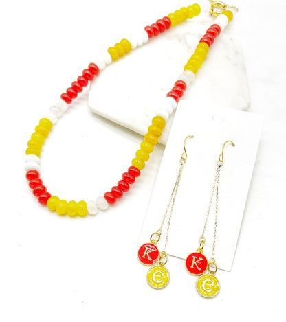 KC Chiefs Beaded Stone Necklace NFL Kansas City Shop Style & More | Fresh Looks, Everyday Deals & Free Shipping