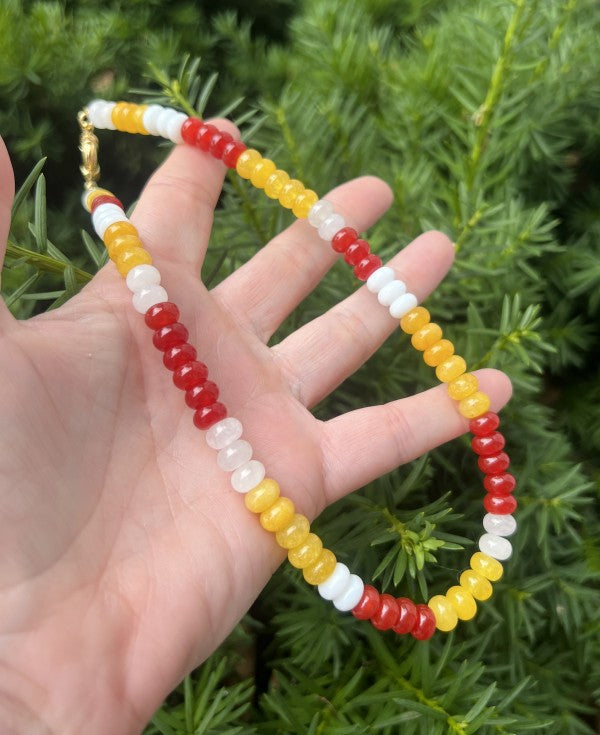 KC Chiefs Beaded Stone Necklace NFL Kansas City Shop Style & More | Fresh Looks, Everyday Deals & Free Shipping