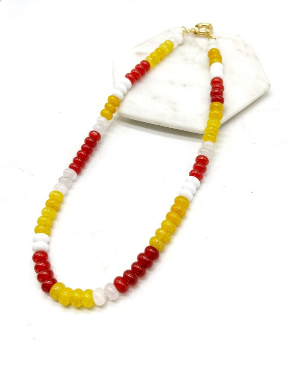KC Chiefs Beaded Stone Necklace NFL Kansas City Shop Style & More | Fresh Looks, Everyday Deals & Free Shipping