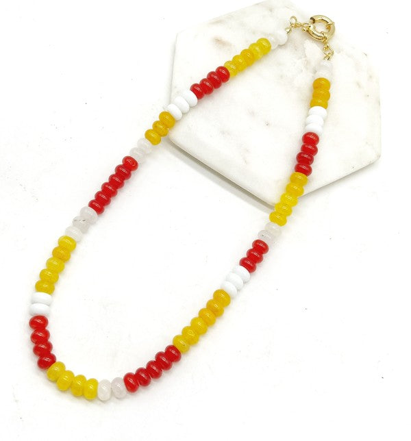 KC Chiefs Beaded Stone Necklace NFL Kansas City Shop Style & More | Fresh Looks, Everyday Deals & Free Shipping